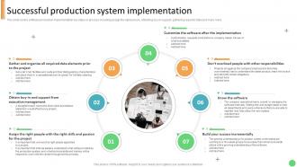 Successful Production System Implementation Technology Development Project Planning