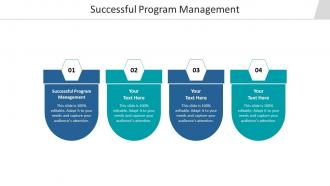 Successful program management ppt powerpoint presentation model portrait cpb