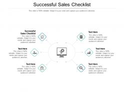 Successful sales checklist ppt powerpoint presentation graphics cpb