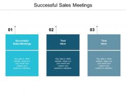 Successful sales meetings ppt powerpoint presentation styles professional cpb