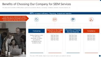 Successful siem strategies audit compliance benefits choosing company siem services