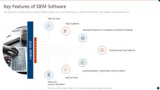 Successful siem strategies for audit and compliance key features of siem software