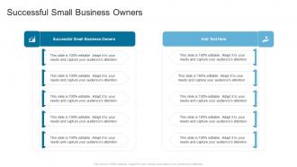 Successful Small Business Owners In Powerpoint And Google Slides Cpb