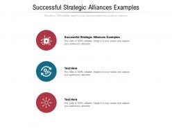 Successful strategic alliances examples ppt powerpoint presentation outline structure cpb