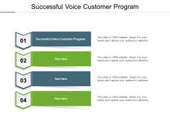 Successful voice customer program ppt powerpoint presentation slides styles cpb
