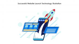 Successful Website Launch Technology Illustration