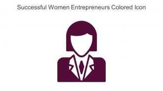 Successful Women Entrepreneurs Colored Icon In Powerpoint Pptx Png And Editable Eps Format