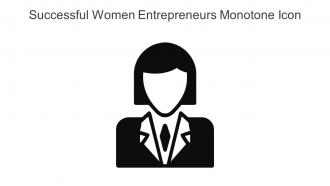 Successful Women Entrepreneurs Monotone Icon In Powerpoint Pptx Png And Editable Eps Format
