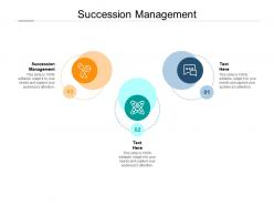 Succession management ppt powerpoint presentation gallery graphics cpb