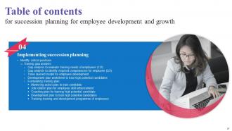 Succession Planning For Employee Development And Growth Complete Deck Aesthatic Informative