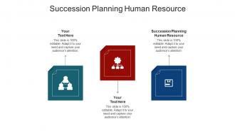 Succession planning human resource ppt powerpoint presentation model mockup cpb