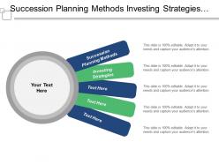 Succession planning methods investing strategies acquisition management financial planning cpb