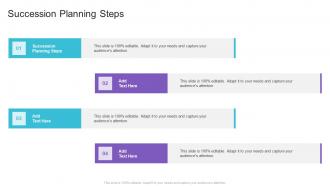 Succession Planning Steps In Powerpoint And Google Slides Cpb