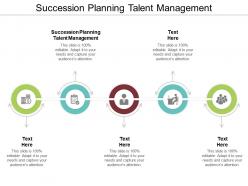 Succession planning talent management ppt powerpoint presentation influencers cpb