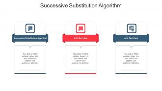 Successive Substitution Algorithm In Powerpoint And Google Slides Cpb