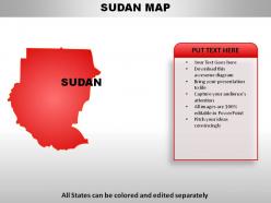 Sudan country powerpoint maps