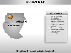 Sudan country powerpoint maps