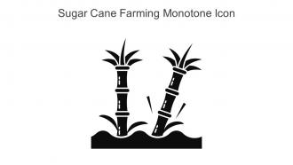 Sugar Cane Farming Monotone Icon In Powerpoint Pptx Png And Editable Eps Format