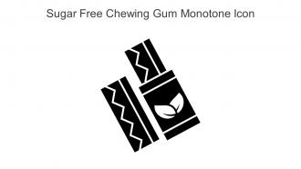 Sugar Free Chewing Gum Monotone Icon In Powerpoint Pptx Png And Editable Eps Format