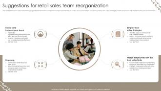 Suggestions For Retail Sales Team Reorganization