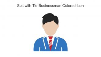 Suit With Tie Businessman Colored Icon In Powerpoint Pptx Png And Editable Eps Format