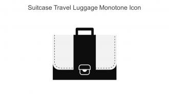 Suitcase Travel Luggage Monotone Icon In Powerpoint Pptx Png And Editable Eps Format