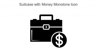 Suitcase With Money Monotone Icon In Powerpoint Pptx Png And Editable Eps Format
