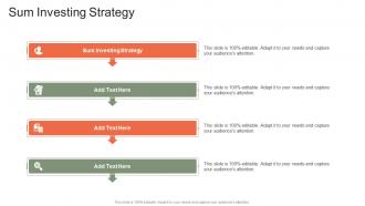 Sum Investing Strategy In Powerpoint And Google Slides Cpb