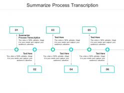 Summarize process transcription ppt powerpoint presentation styles graphics example cpb