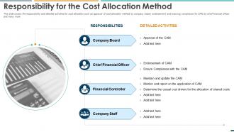 Summarizing Methods Procedures Responsibility For The Cost Allocation Method Ppt Mockup