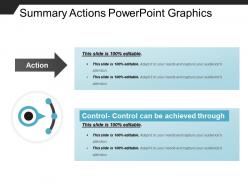 Summary actions powerpoint graphics