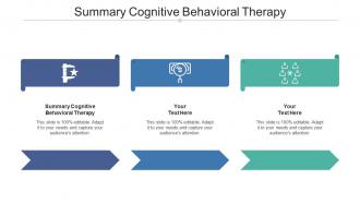 Summary cognitive behavioral therapy ppt powerpoint presentation gallery inspiration cpb