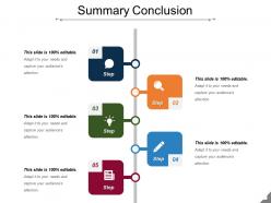 Summary conclusion sample presentation ppt
