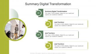 Summary Digital Transformation In Powerpoint And Google Slides Cpb