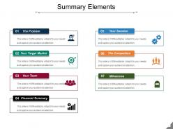 Summary elements sample ppt files