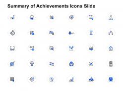 Summary Of Achievements Icons Slide Social Measuring Ppt Powerpoint Presentation Ideas
