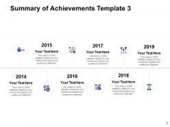 Summary of achievements powerpoint presentation slides