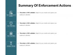 Summary of enforcement actions powerpoint images