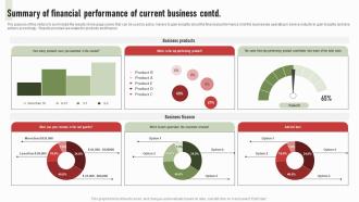Summary Of Financial Performance Of Current Business Survey SS Downloadable Template
