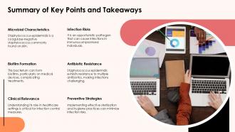 Summary Of Key Points And Takeaways Staphylococcus Epidermidis PPT Presentation ST AI SS