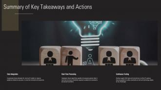 Summary Of Key Takeaways And Actions Pedestrian Detection Ppt Slides ST AI SS