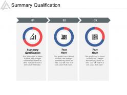Summary qualification ppt powerpoint presentation infographic template layout cpb