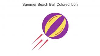 Summer Beach Ball Colored Icon In Powerpoint Pptx Png And Editable Eps Format