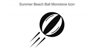 Summer Beach Ball Monotone Icon In Powerpoint Pptx Png And Editable Eps Format