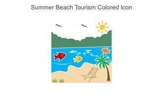 Summer Beach Tourism Colored Icon In Powerpoint Pptx Png And Editable Eps Format
