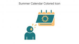 Summer Calendar Colored Icon In Powerpoint Pptx Png And Editable Eps Format