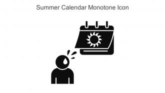 Summer Calendar Monotone Icon In Powerpoint Pptx Png And Editable Eps Format