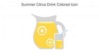Summer Citrus Drink Colored Icon In Powerpoint Pptx Png And Editable Eps Format