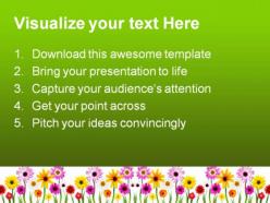 Summer daisies beauty powerpoint templates and powerpoint backgrounds 0311