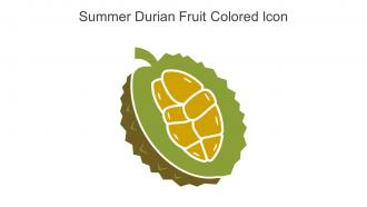 Summer Durian Fruit Colored Icon In Powerpoint Pptx Png And Editable Eps Format